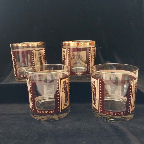 💥💥Vintage Roaring 20's Glass Set (4) - Picture 3 of 9